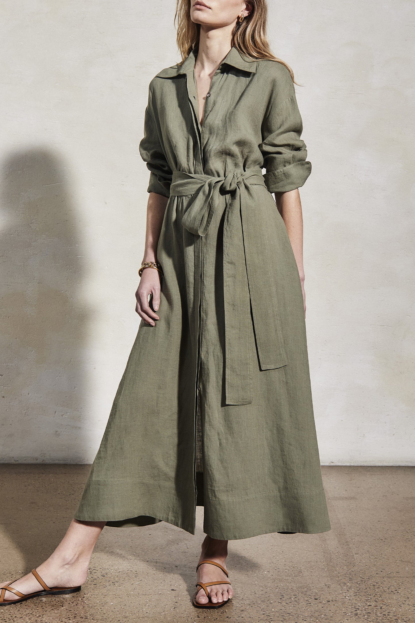Ira Shirt Dress With Button Opening