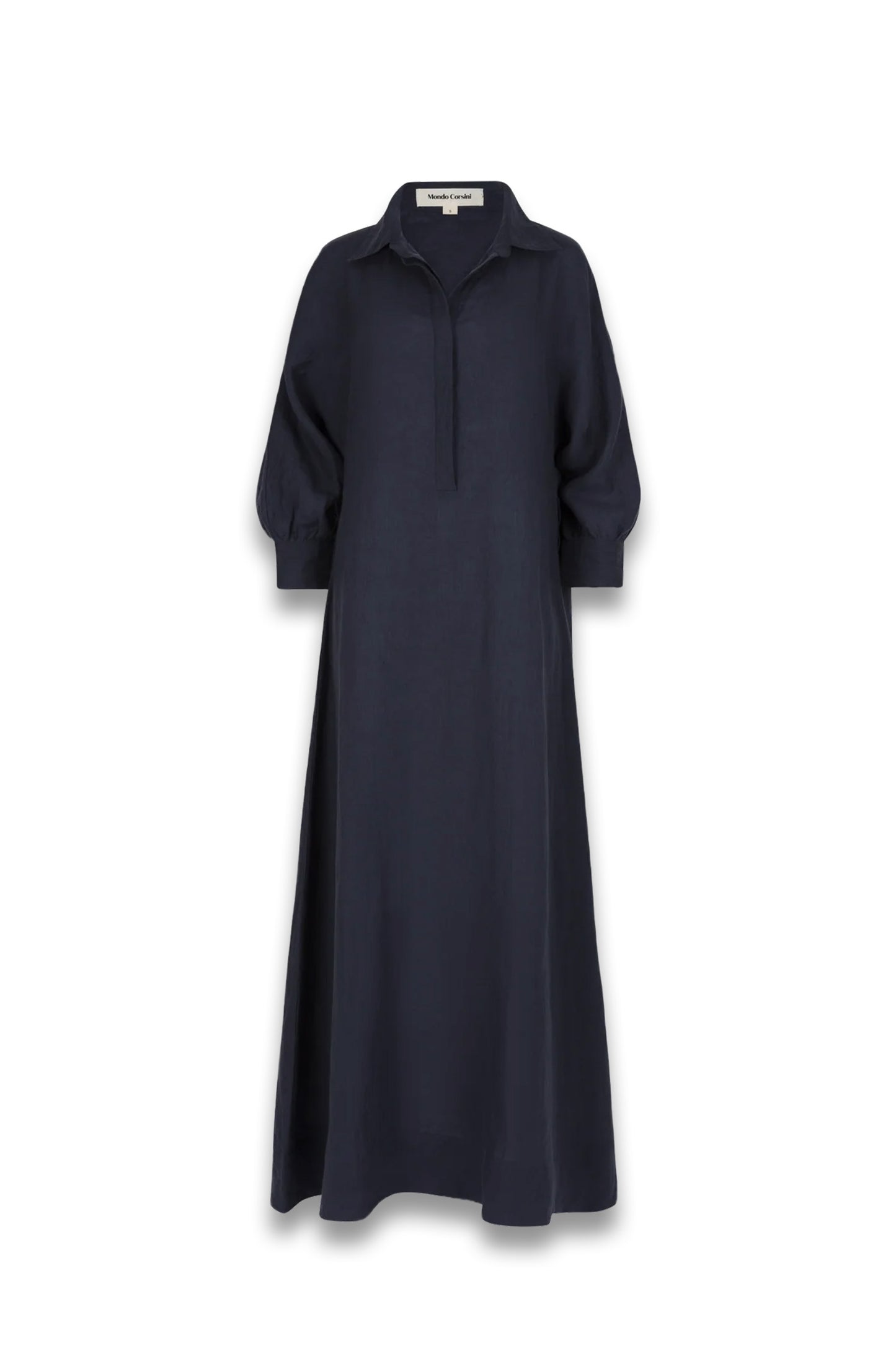 Kara - Midnight Linen Dress