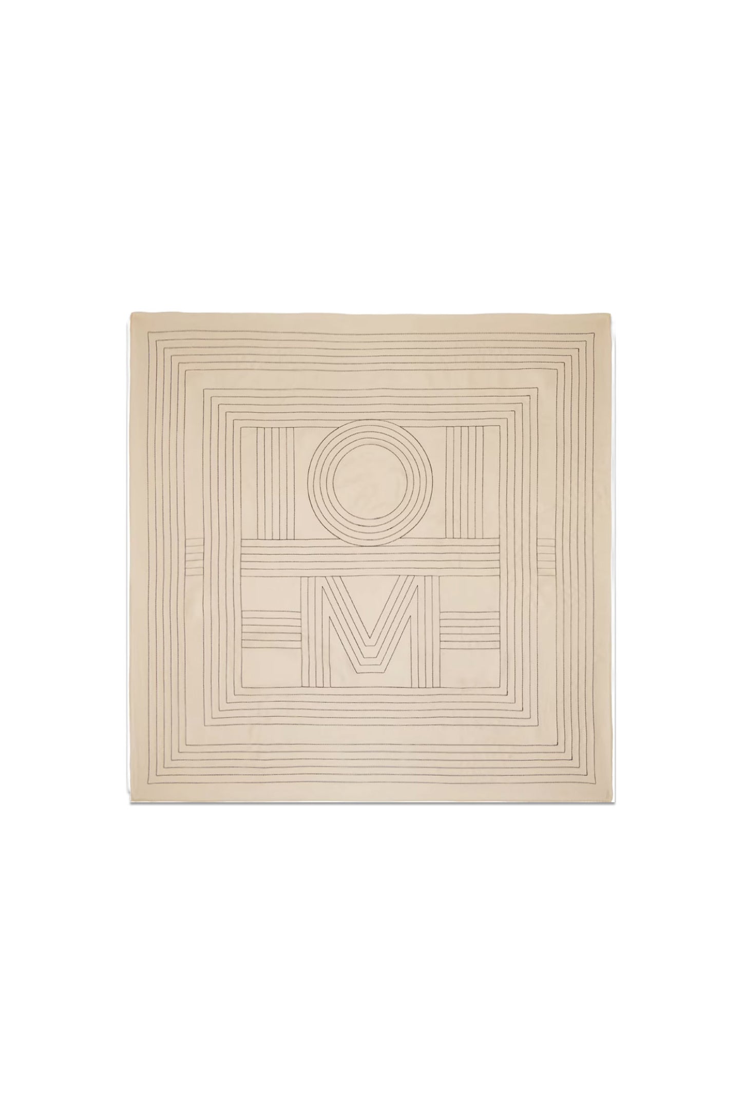 Beige Monogram Silk Scarf