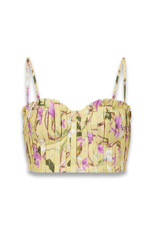 Morgina Floral Cotton Bustier