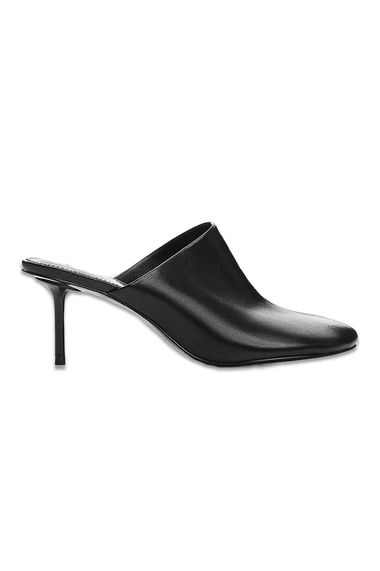Mango Shine Mid Heel Shoes, Black