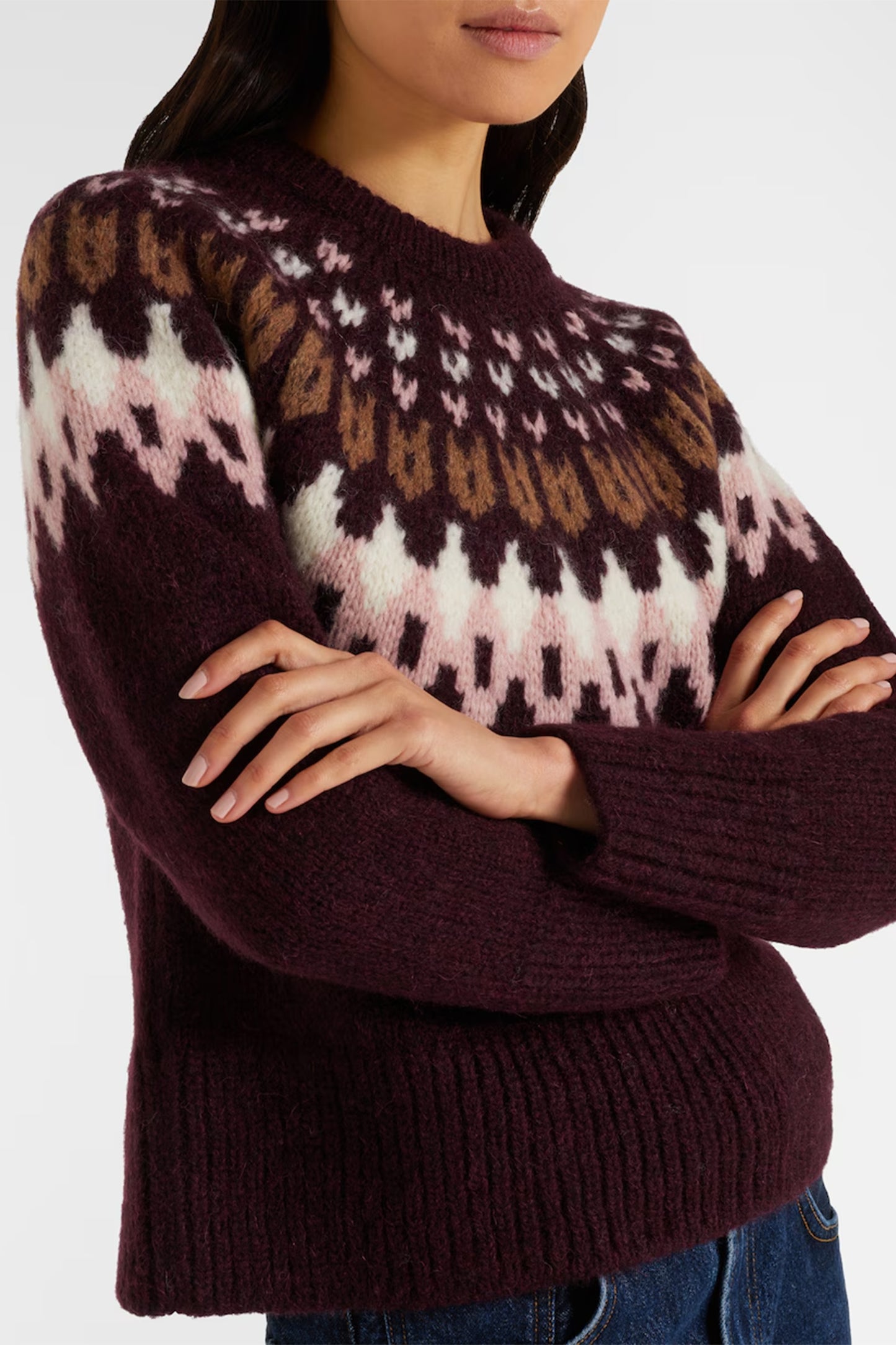 Anne Fair Isle Wool-Blend Sweater