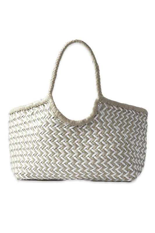 Nantucket Large Woven Leather Tote