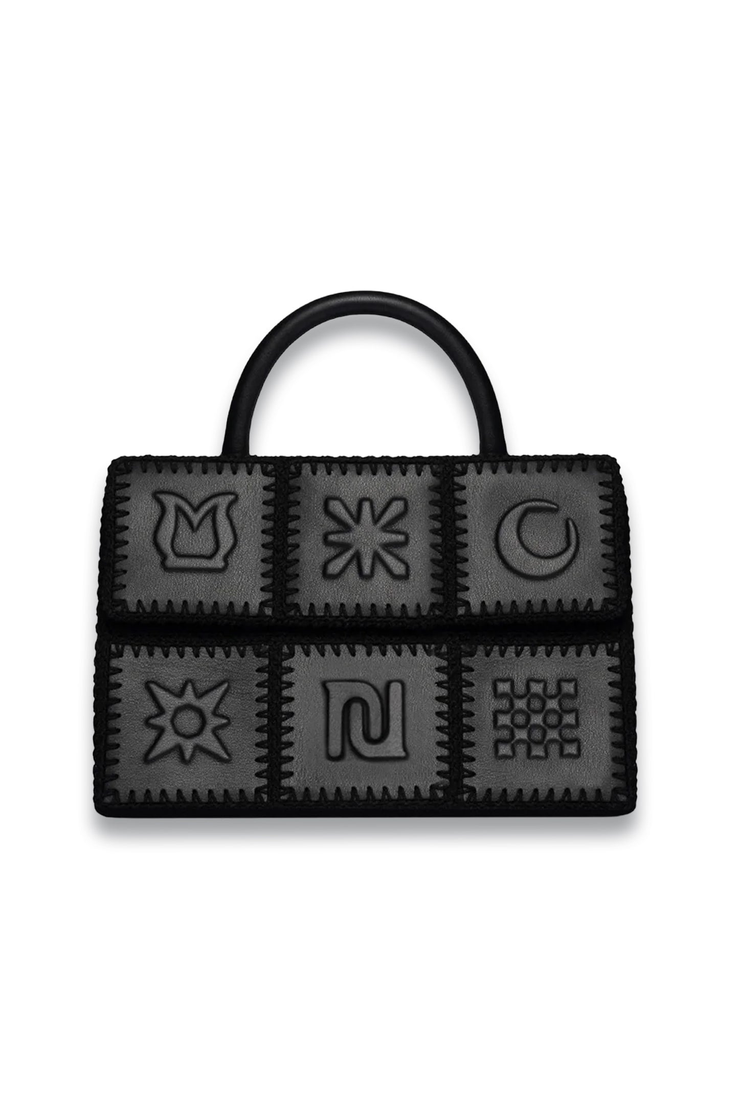 The Sandi Symbol Top Handle Bag