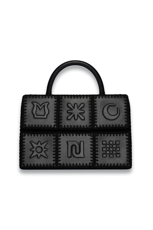 The Sandi Symbol Top Handle Bag