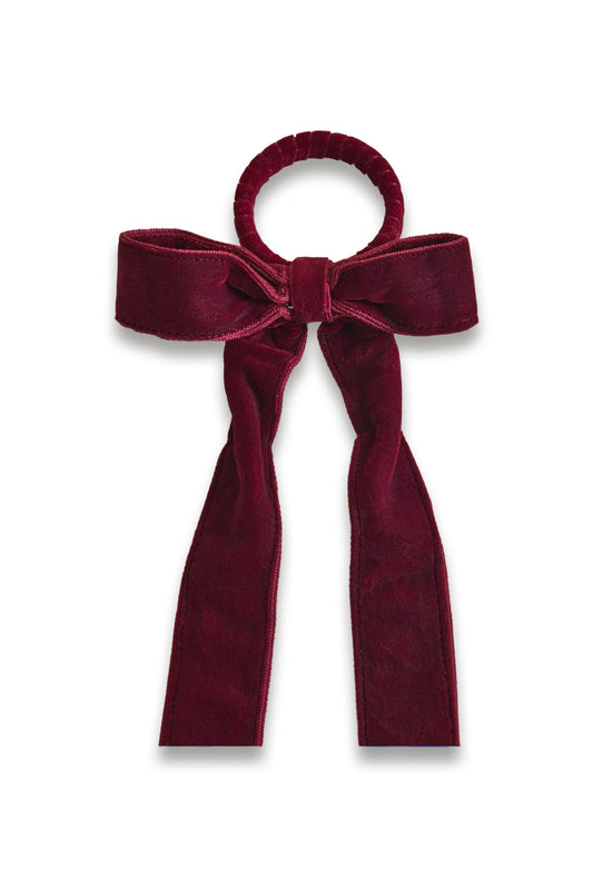 Set of 4 Velvet Bow Napkin Rings