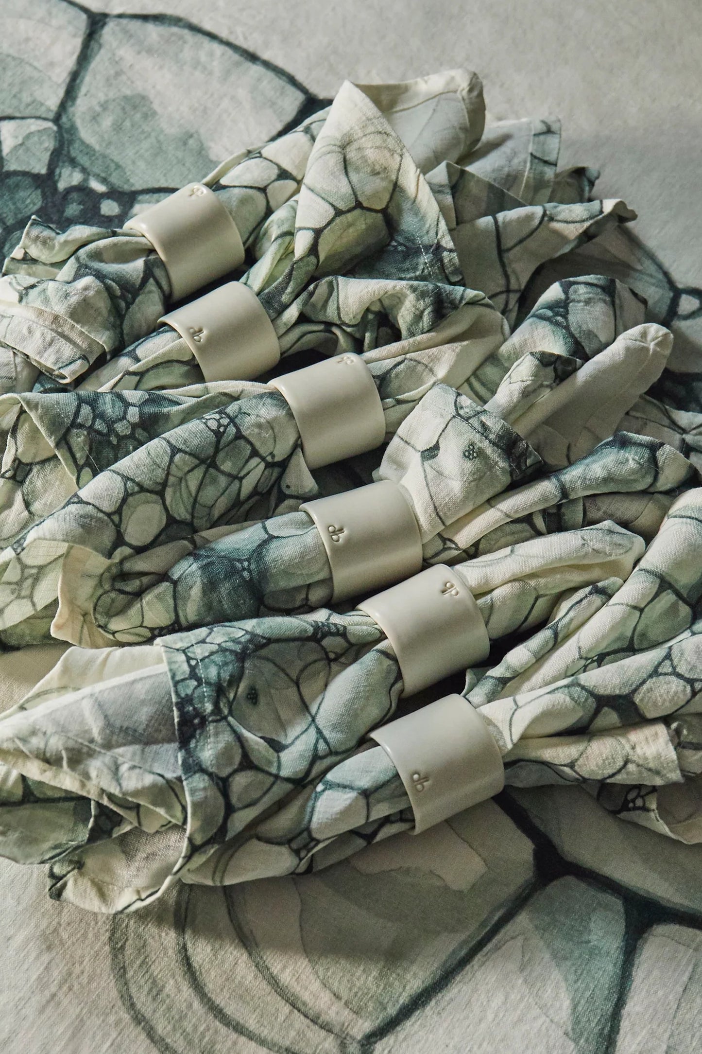 Teal Bubble Napkins