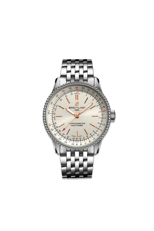 Navitimer Automatic 35 With Beige Dial & Stainless Steel Strap