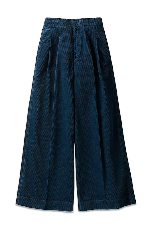 Corduroy Wide-leg Trousers