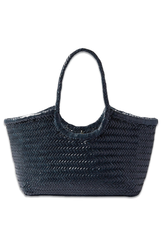 Nantucket Large Woven Leather Tote