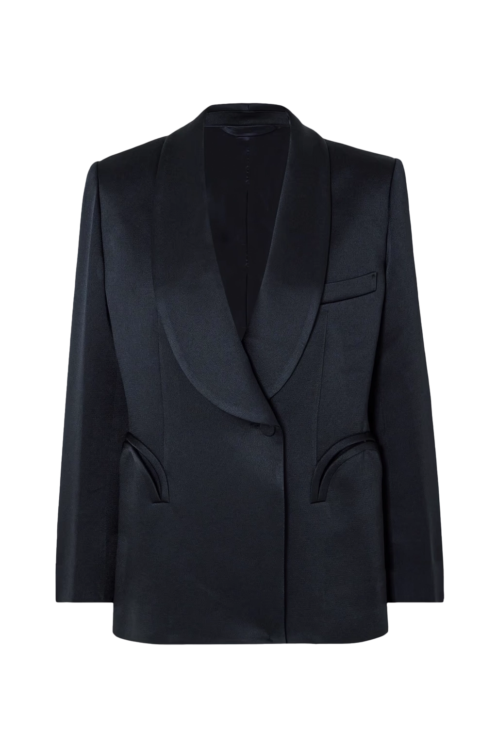 Novalis satin-crepe blazer