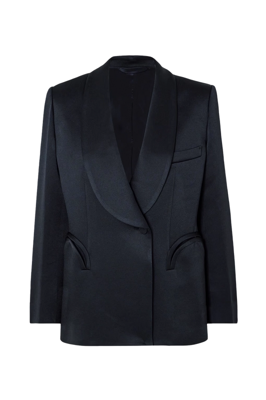 Novalis satin-crepe blazer