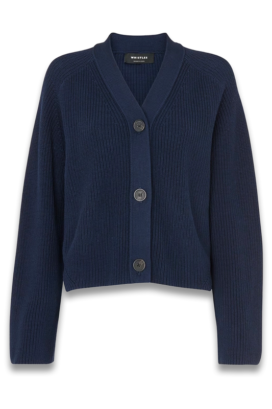 Navy Nala Cotton Cardigan