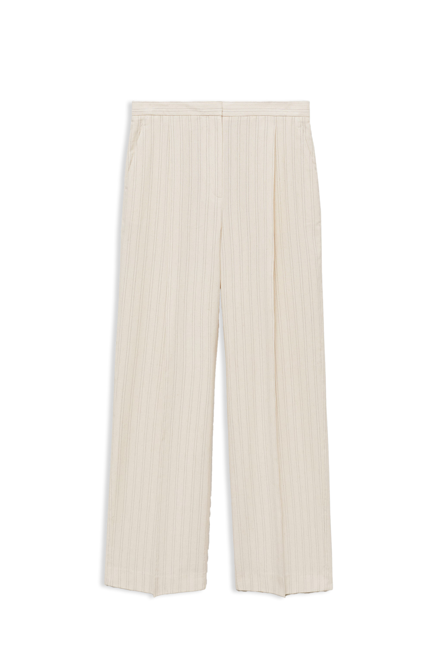 Straight Striped Trousers