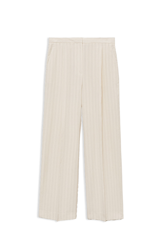 Straight Striped Trousers