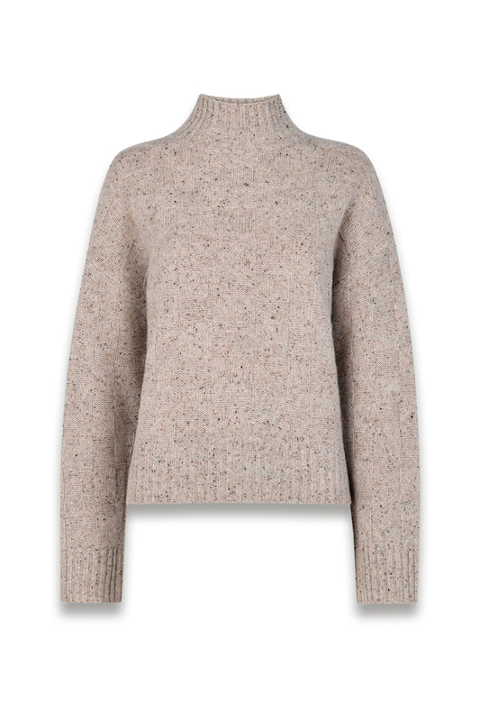 Wool Textured Check Knit