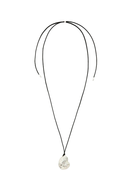 Seashell Necklace With Leather Cord