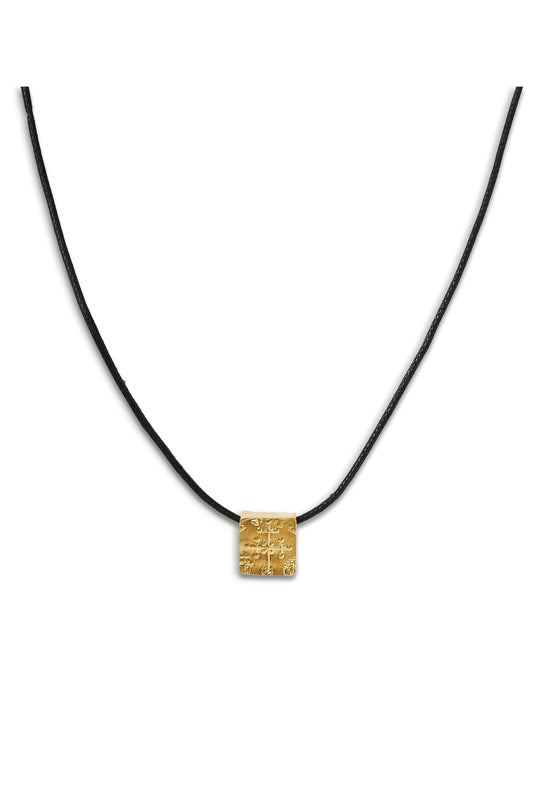 Lucy Williams Square Coin Cord Necklace
