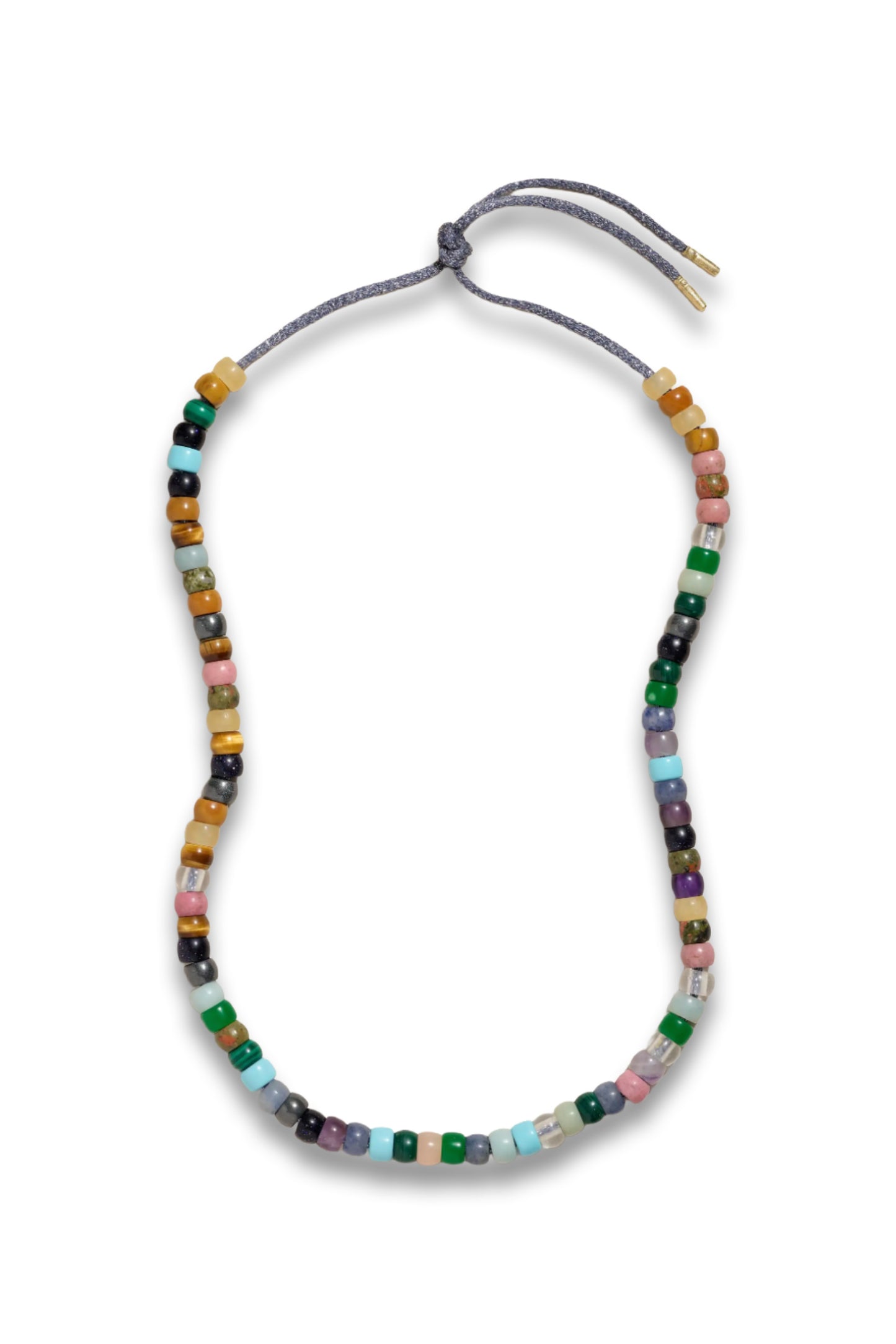 Forte Beads Moonbow 18 Karat Gold and Lurex Multi Stone Necklace Kit
