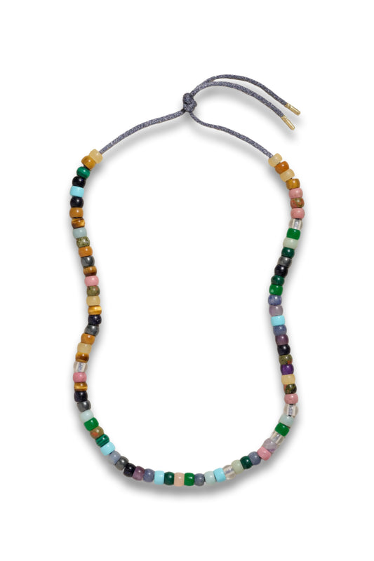 Forte Beads Moonbow 18 Karat Gold and Lurex Multi Stone Necklace Kit