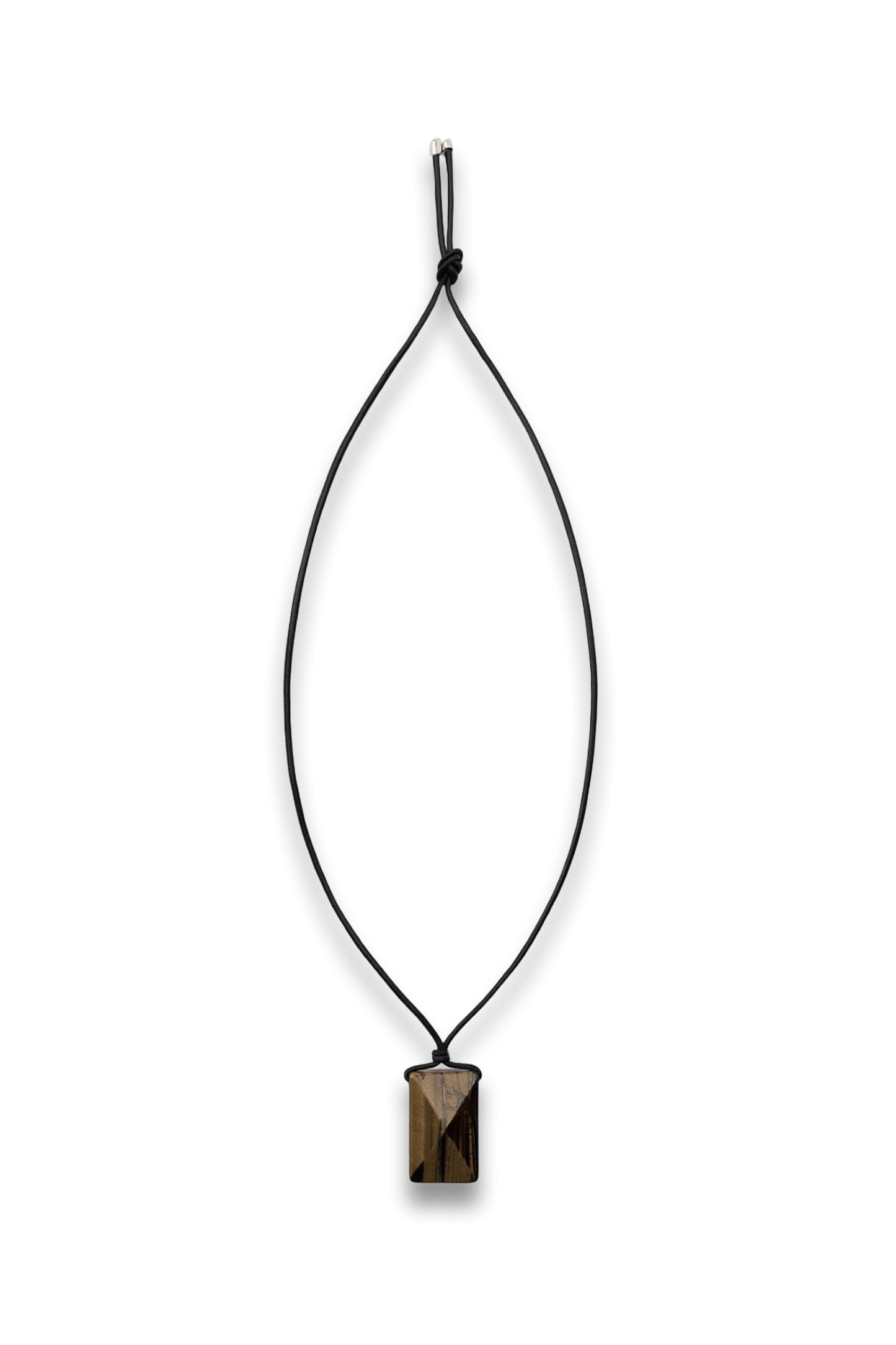 Leather Cord Stone Necklace