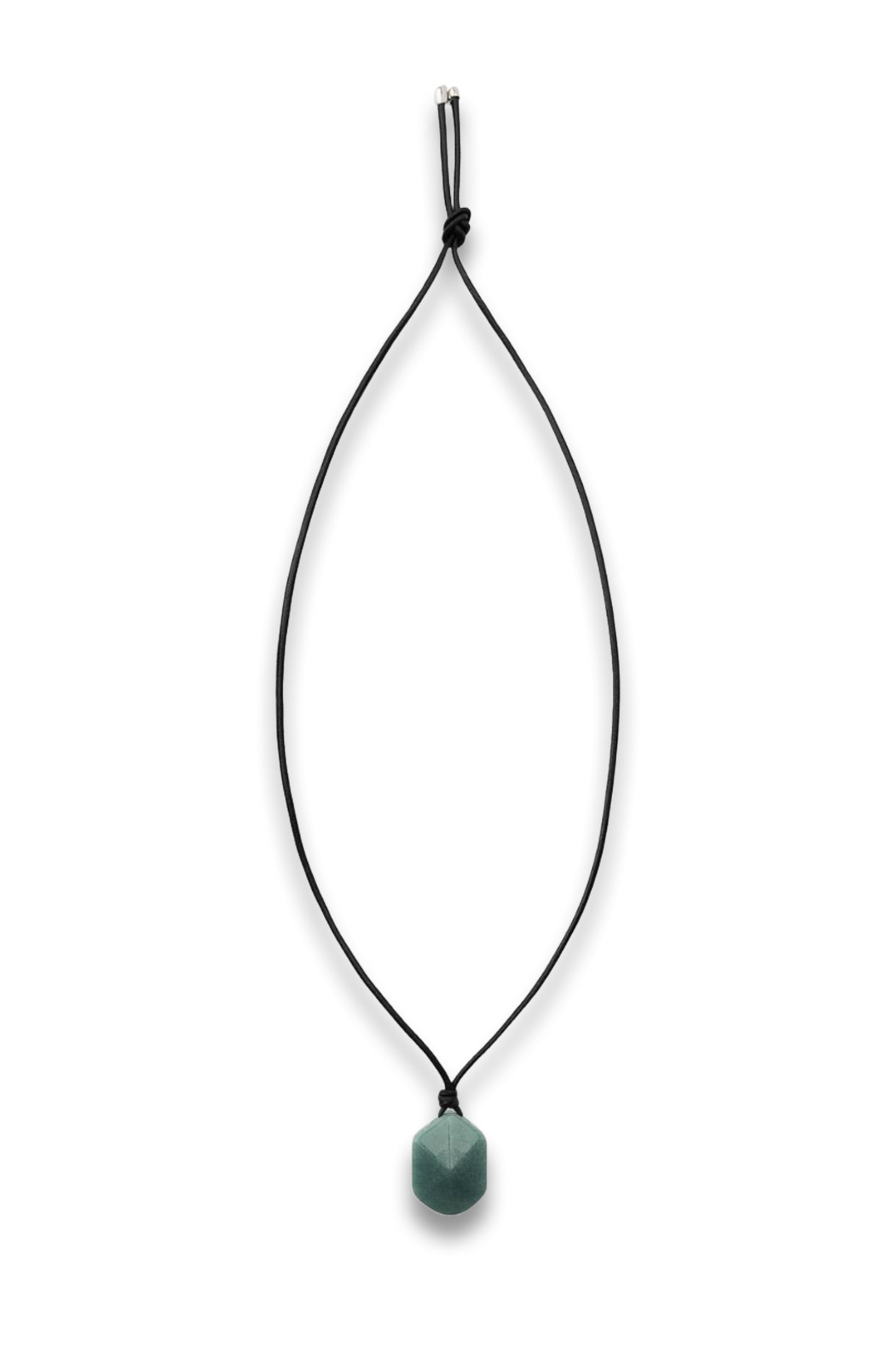 Leather Cord Stone Necklace