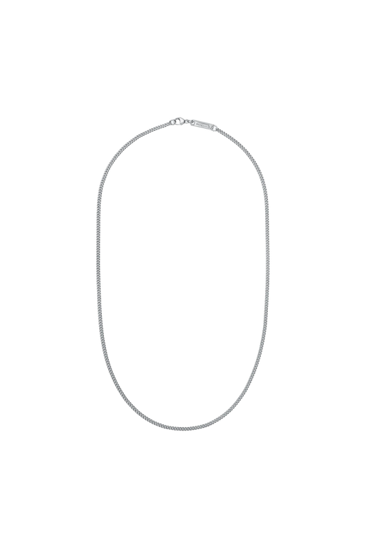Fine Curb Chain In Sterling Silver
