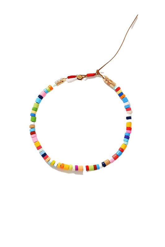 Candy DIY Cord, Enamel and Gold-tone Necklace Kit