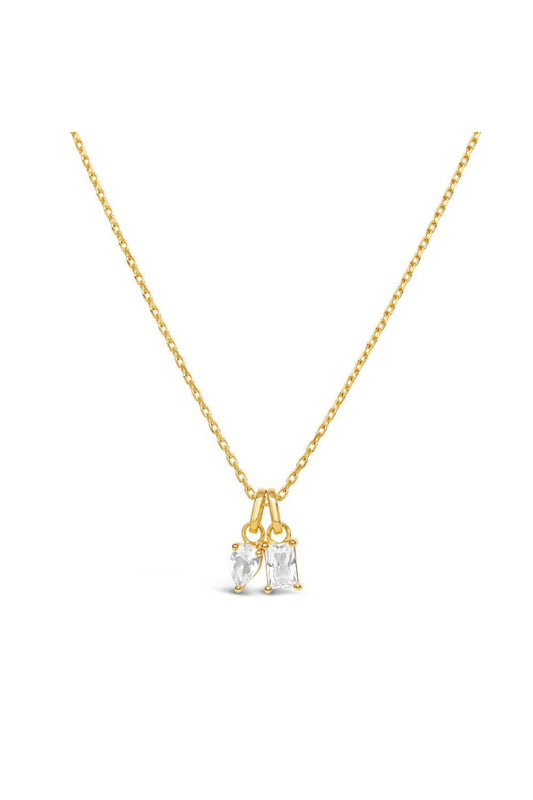 Gem-Set Duo Pendant