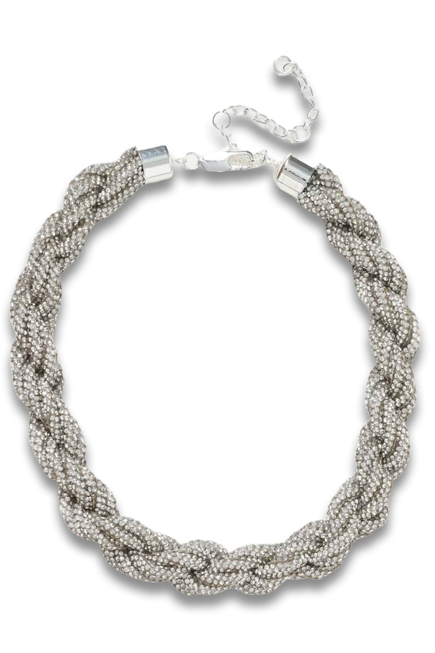 Statement Crystal Rope Necklace