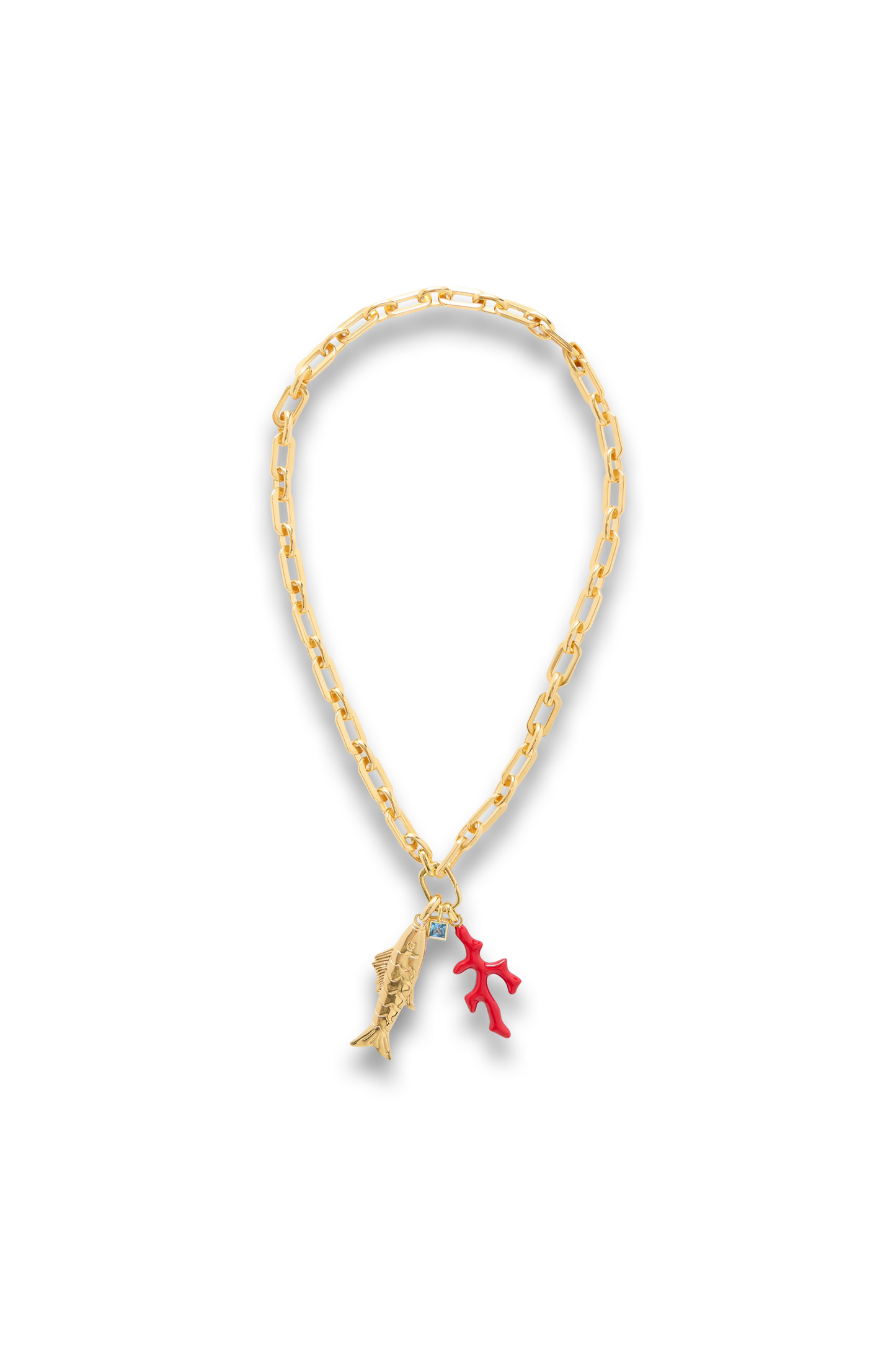 Barrier Gold-plated Enamel and Pearl Necklace