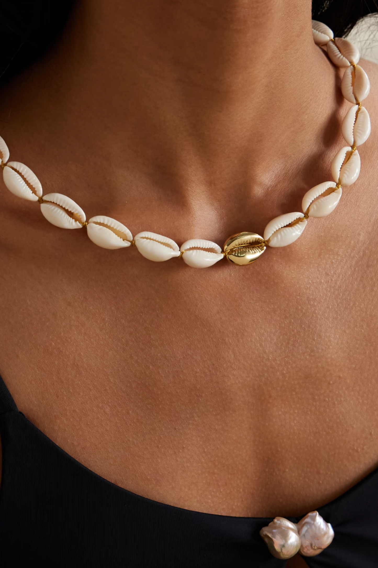 Concha Puka Gold-Plated Shell Necklace