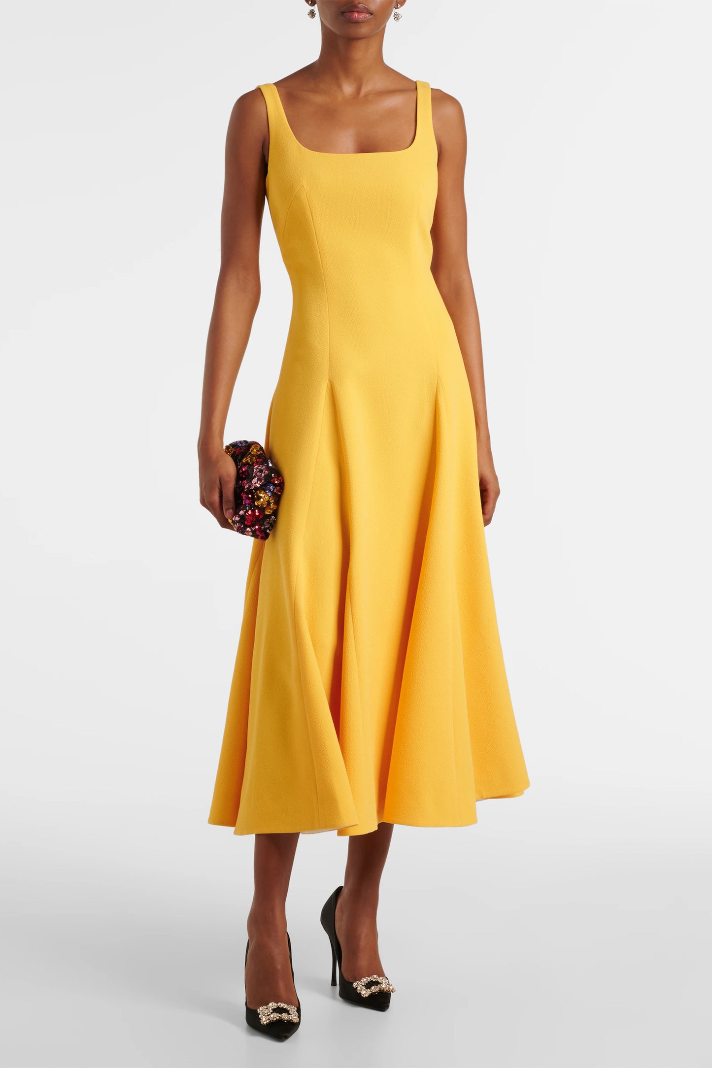 Neith Crêpe Midi Dress