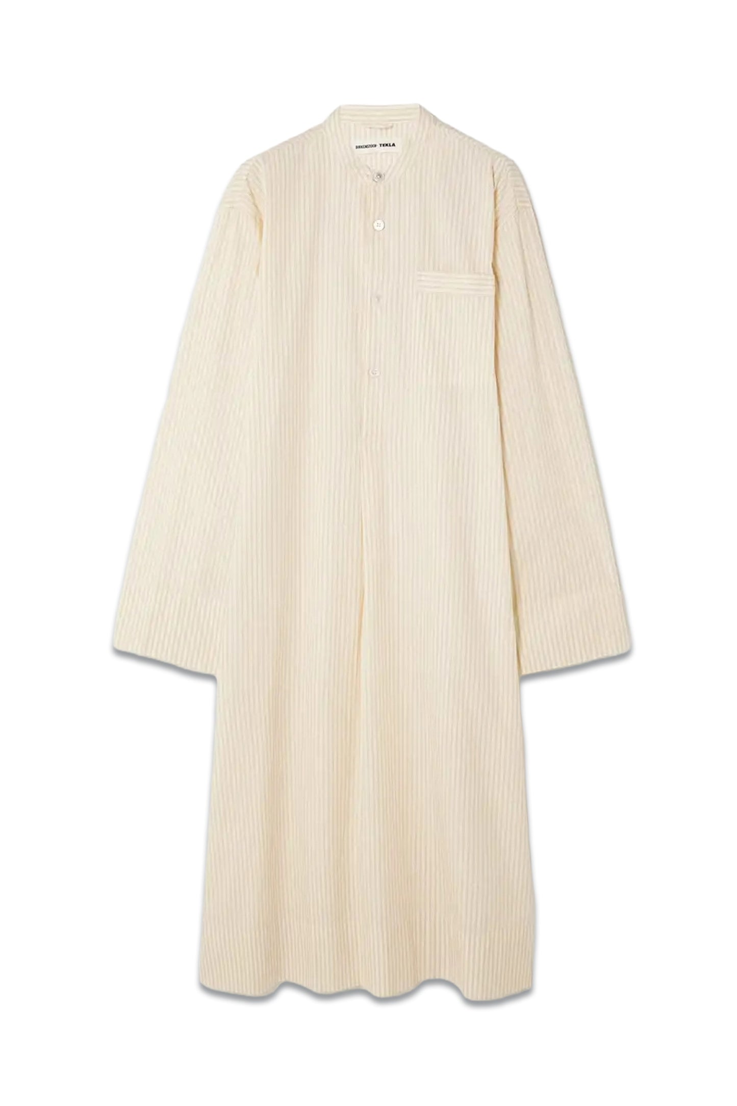 + TEKLA Pinstriped Organic Cotton-poplin Kaftan