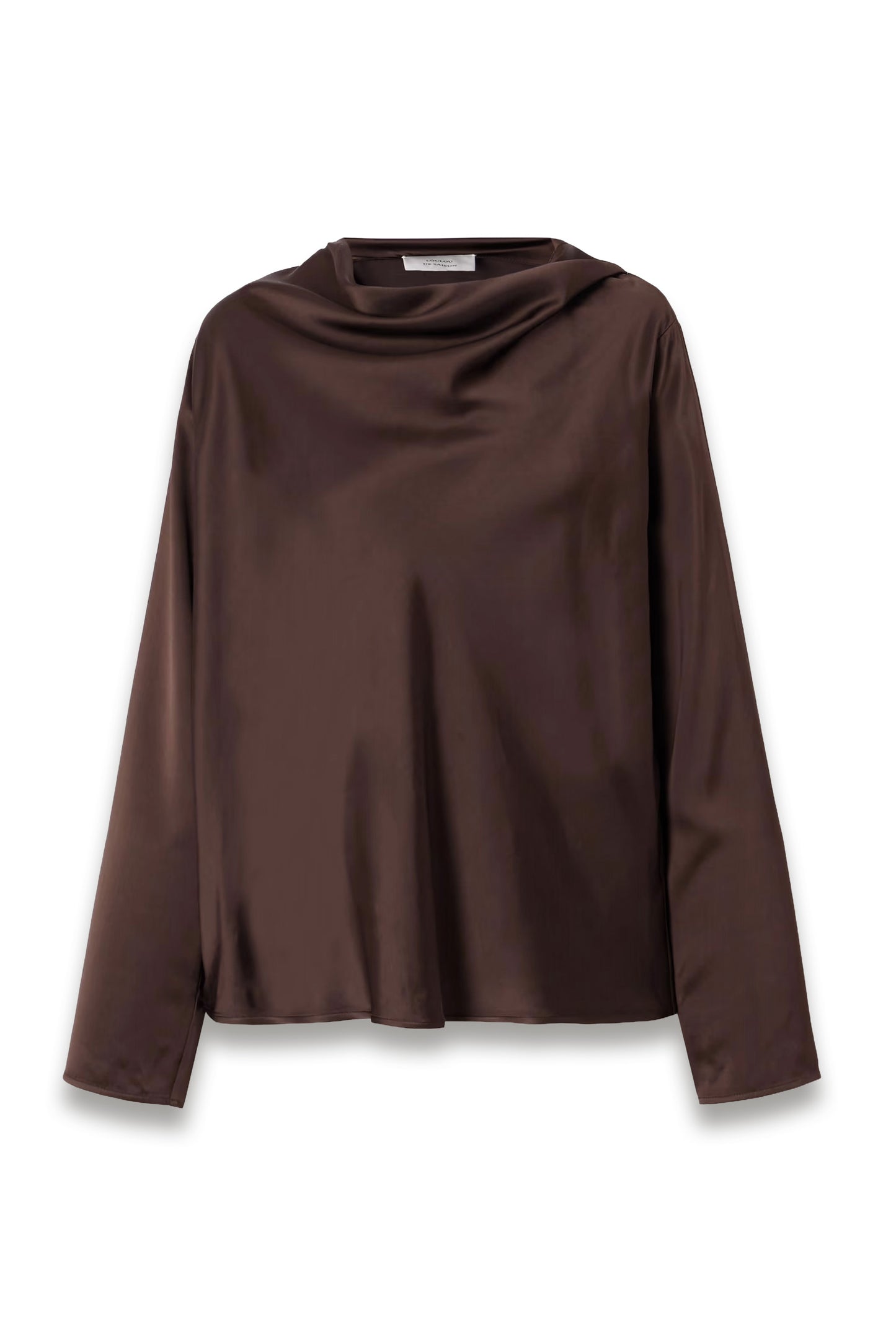 Riddy Oversized Draped Satin Blouse