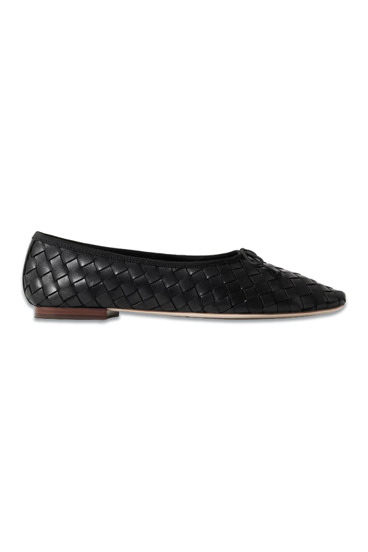 Landry Woven Leather Ballet Flats