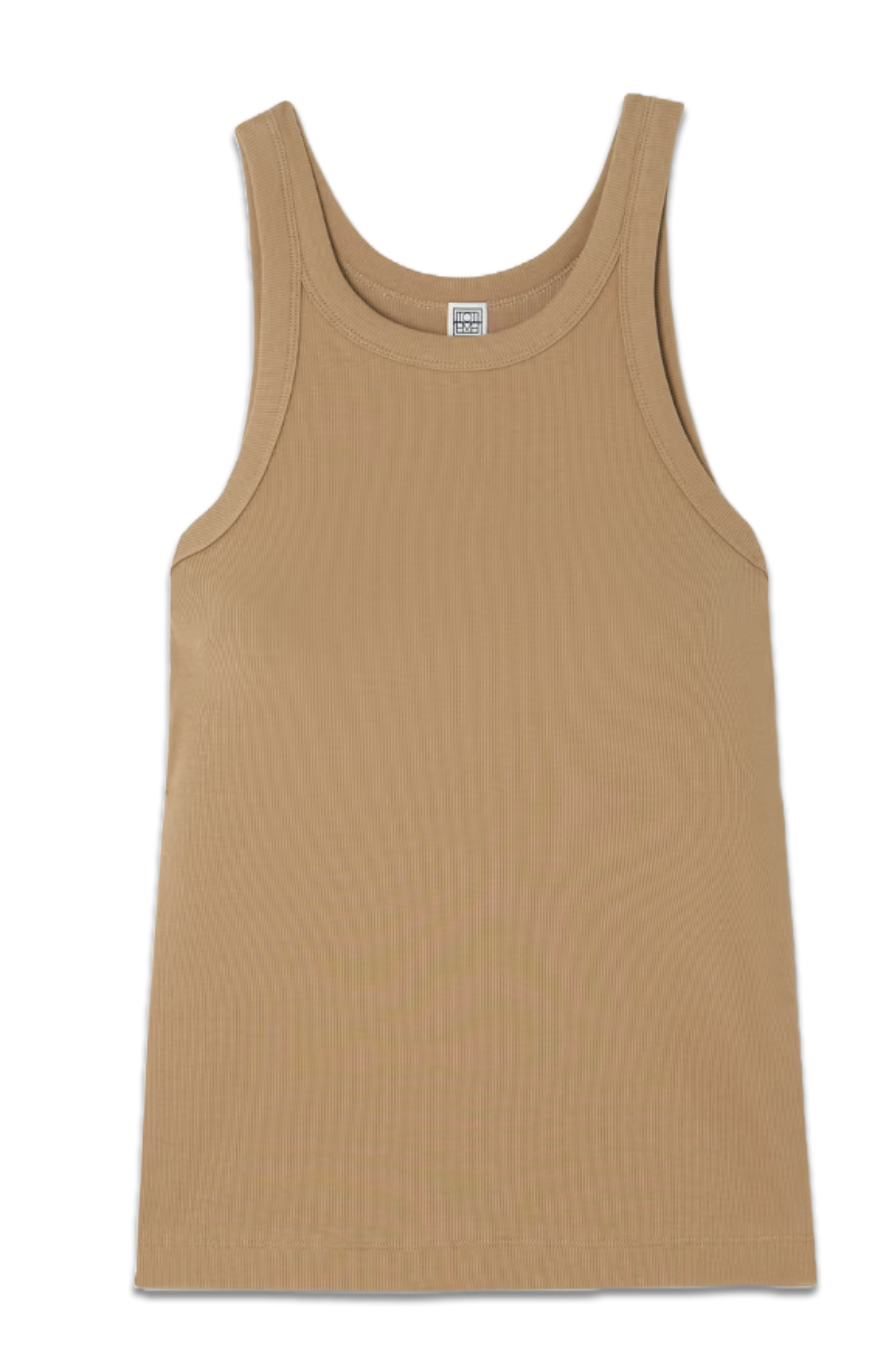 Ribbed Stretch Organic Cotton-Jersey Tank