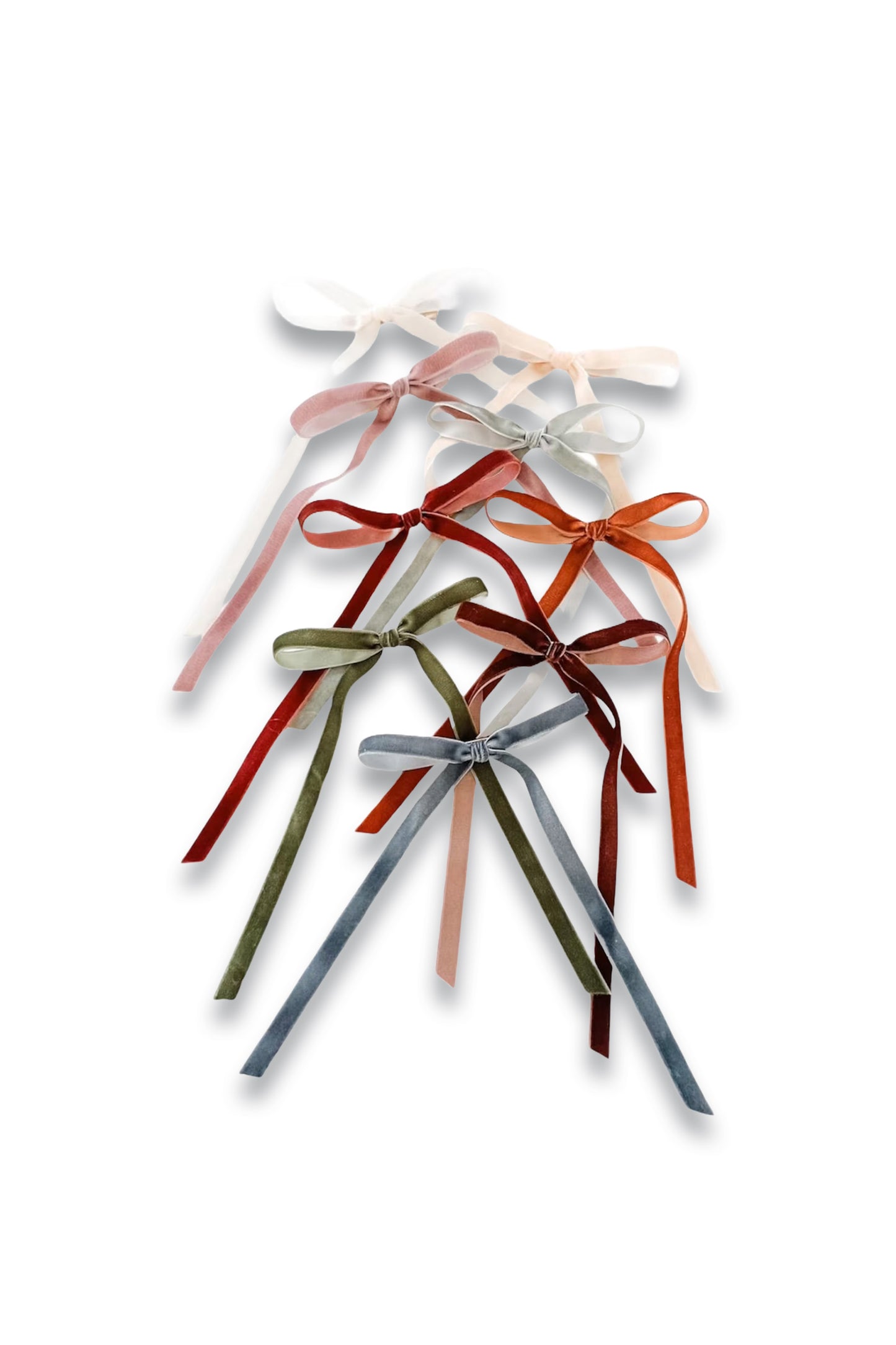 Fall Velvet Ribbon Bows