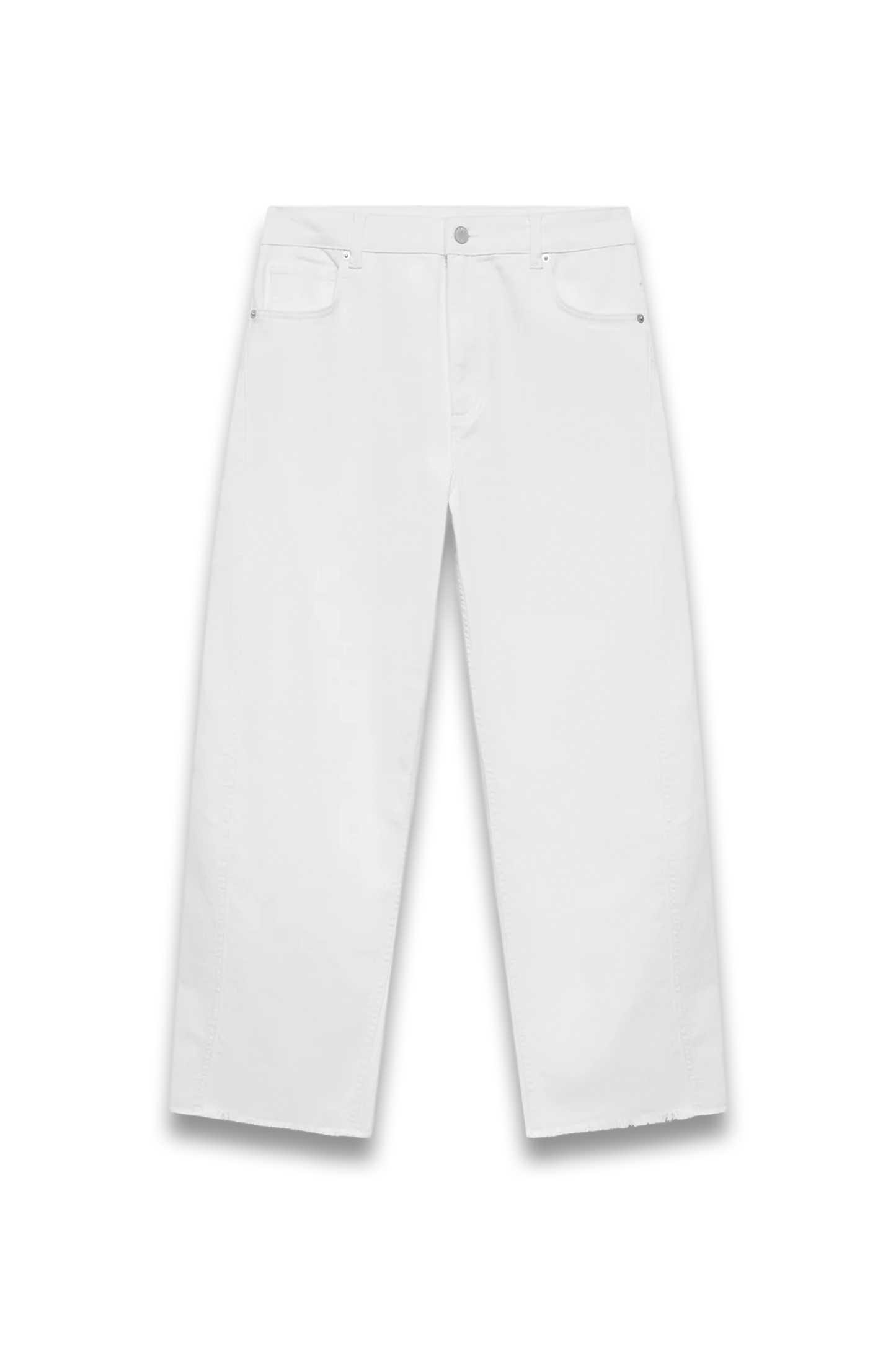 White Barrel Leg Jeans