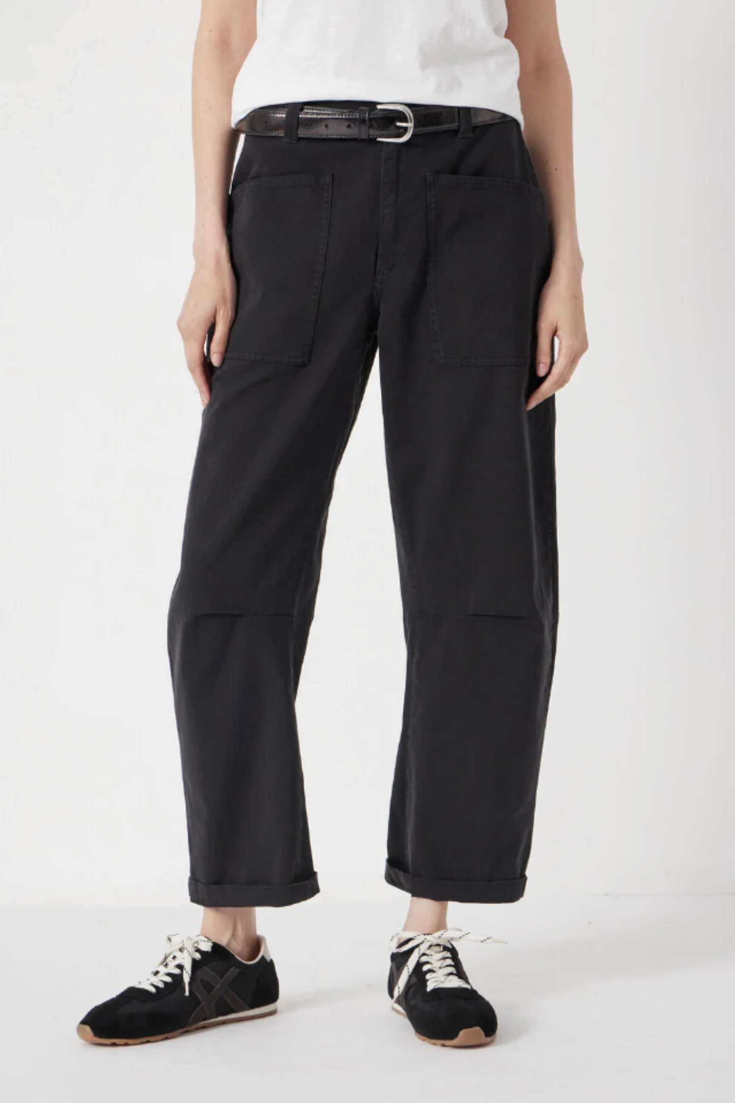 Cordi Barrel-leg Cotton Trousers