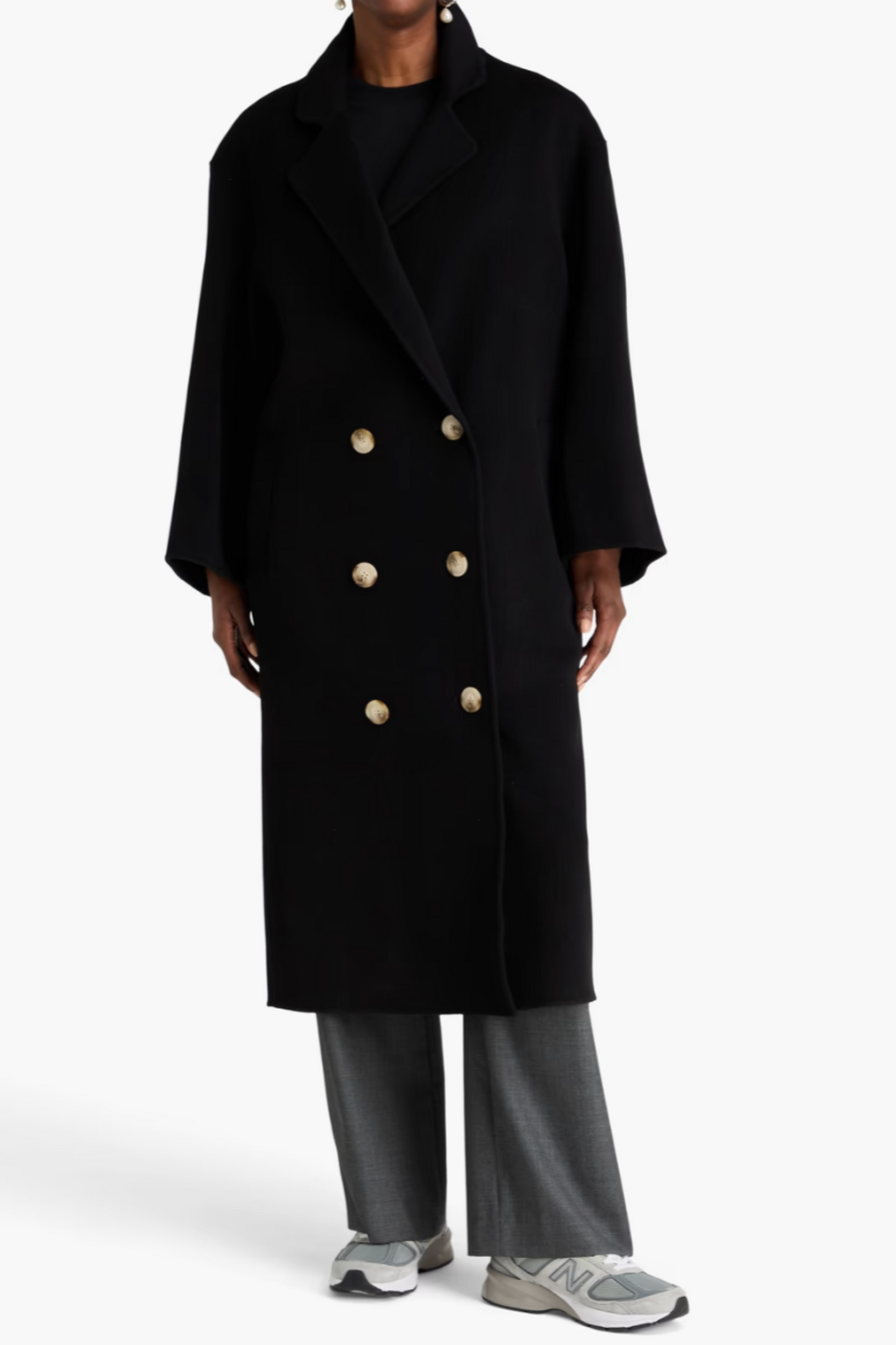 Borneo Double-breasted Wool and Cashmere-blend Felt Coat