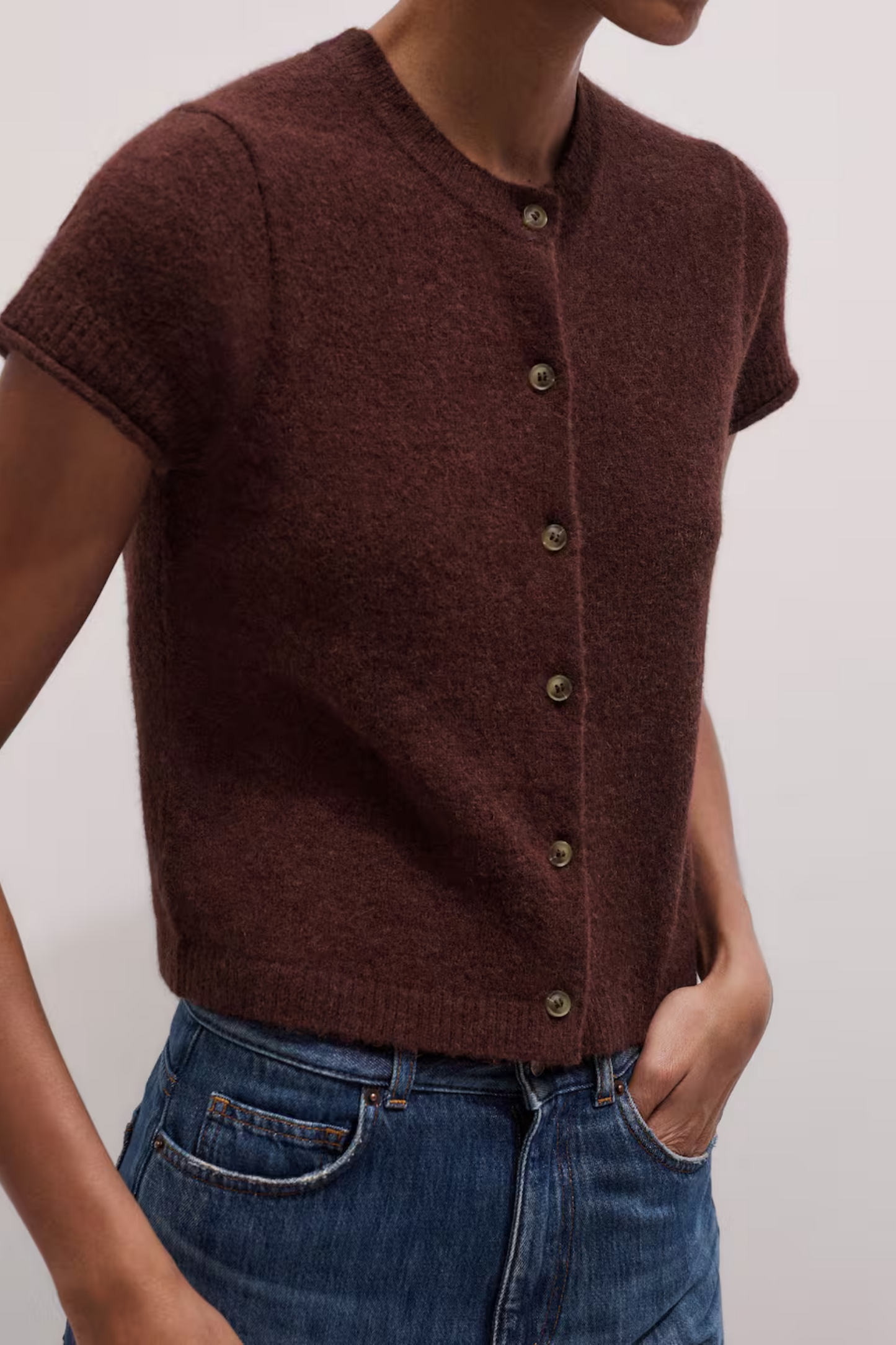 Button Front Baby Tee