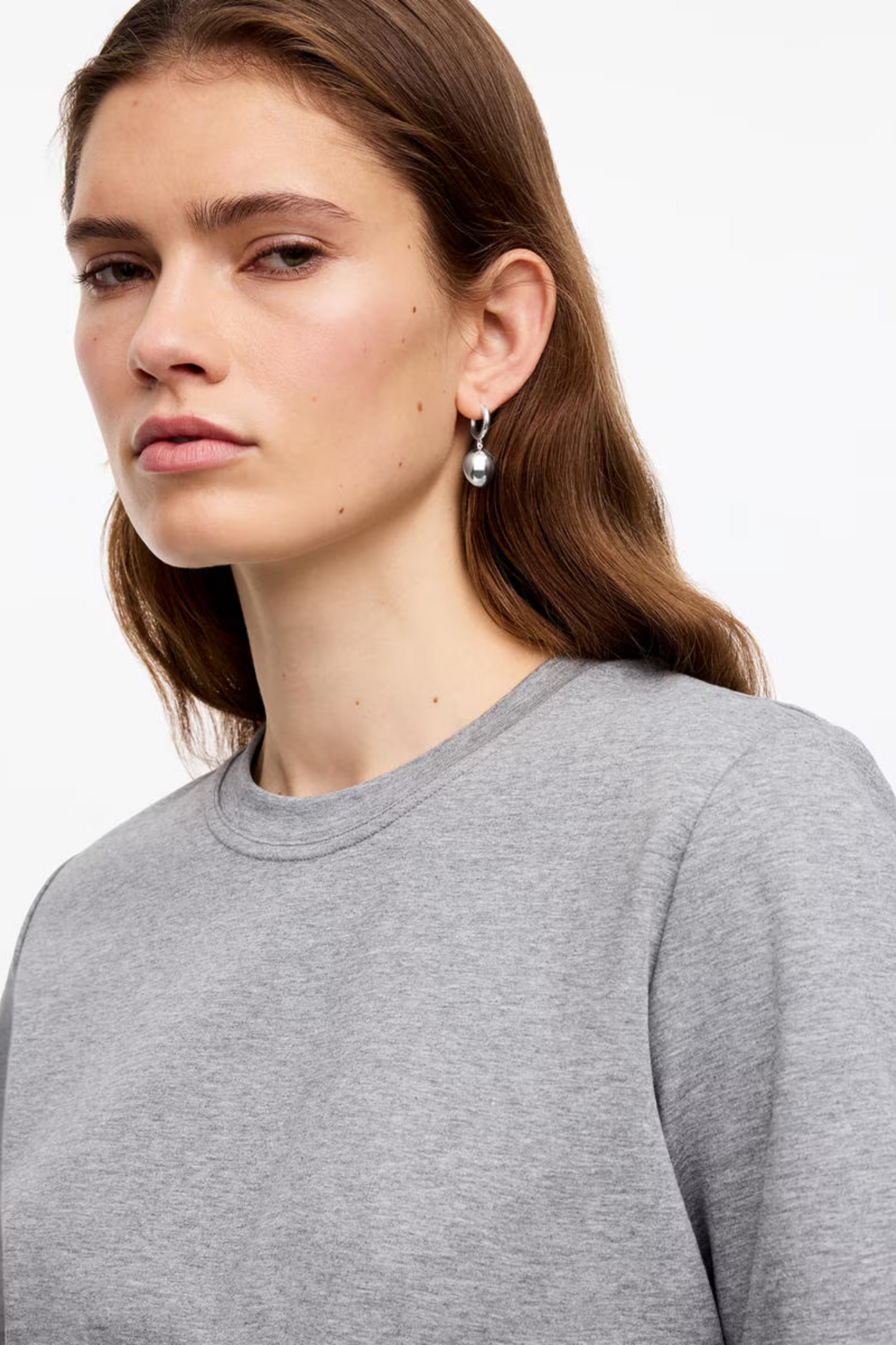 Silver-plated Pendant Earrings