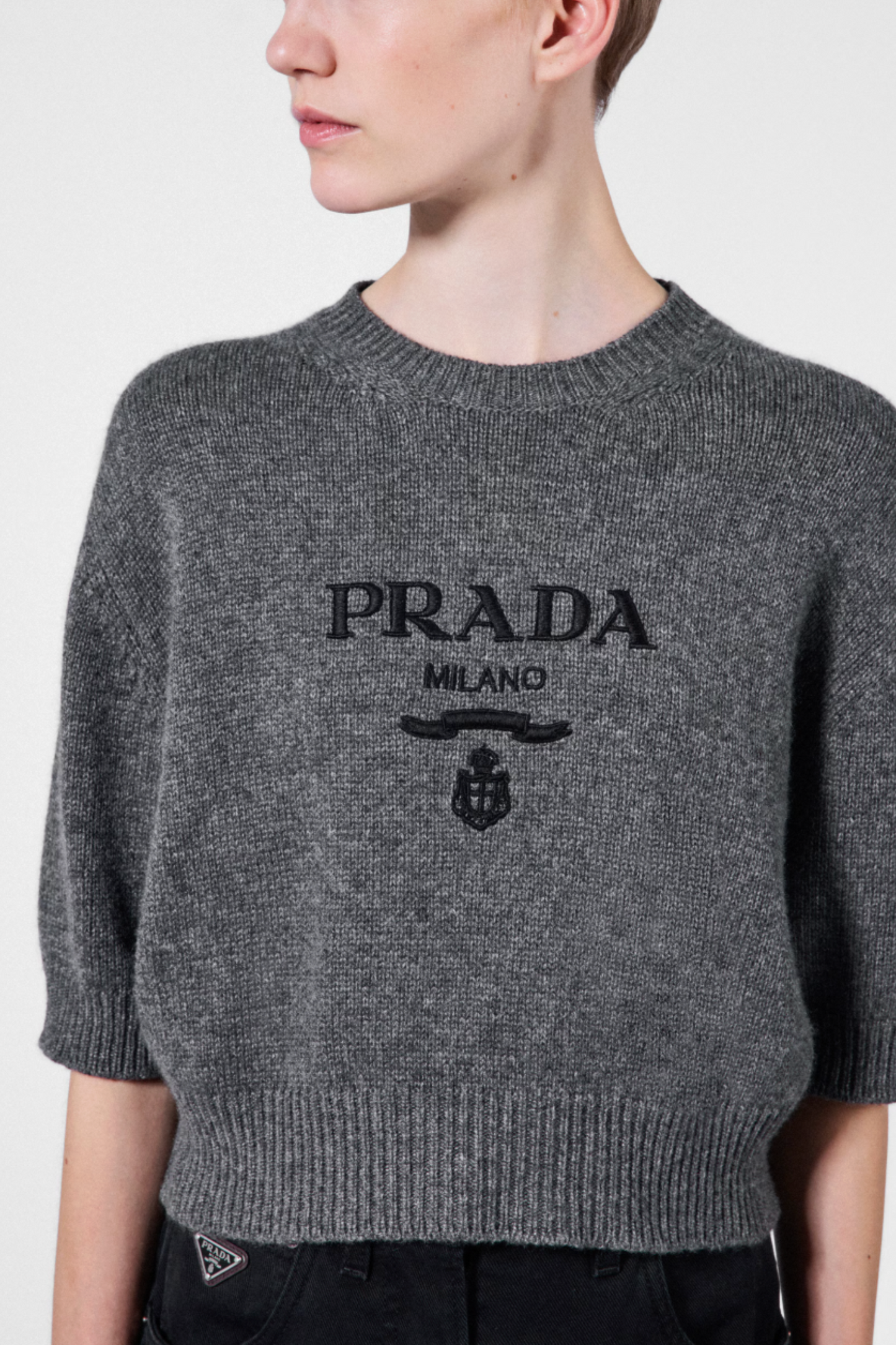Wool and Cashmere Crew-neck Sweater