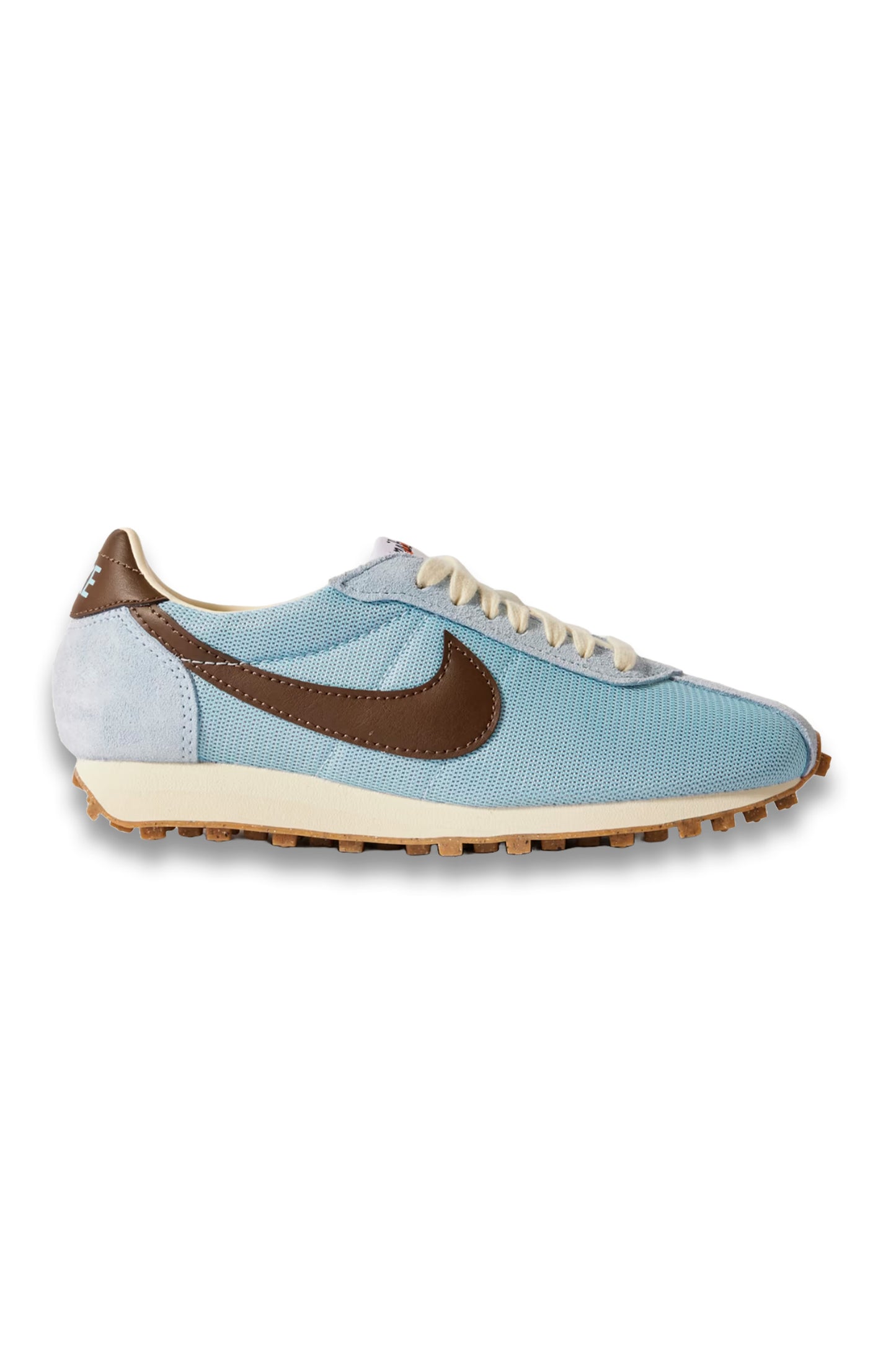 LD-1000 leather and brushed suede-trimmed mesh sneakers