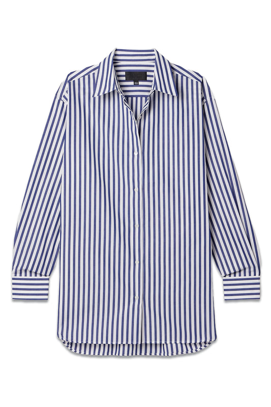 Yorke Striped Cotton-poplin Shirt