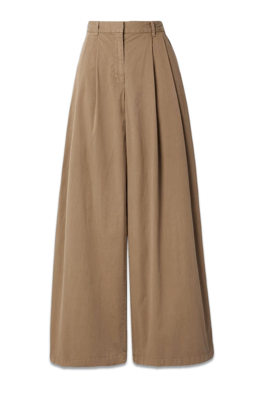 Dillon Stretch-cotton Twill Wide-leg Pants