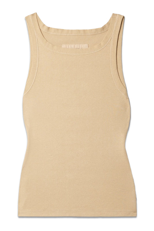 Jennifer Ribbed Cotton-Jersey Tank Top
