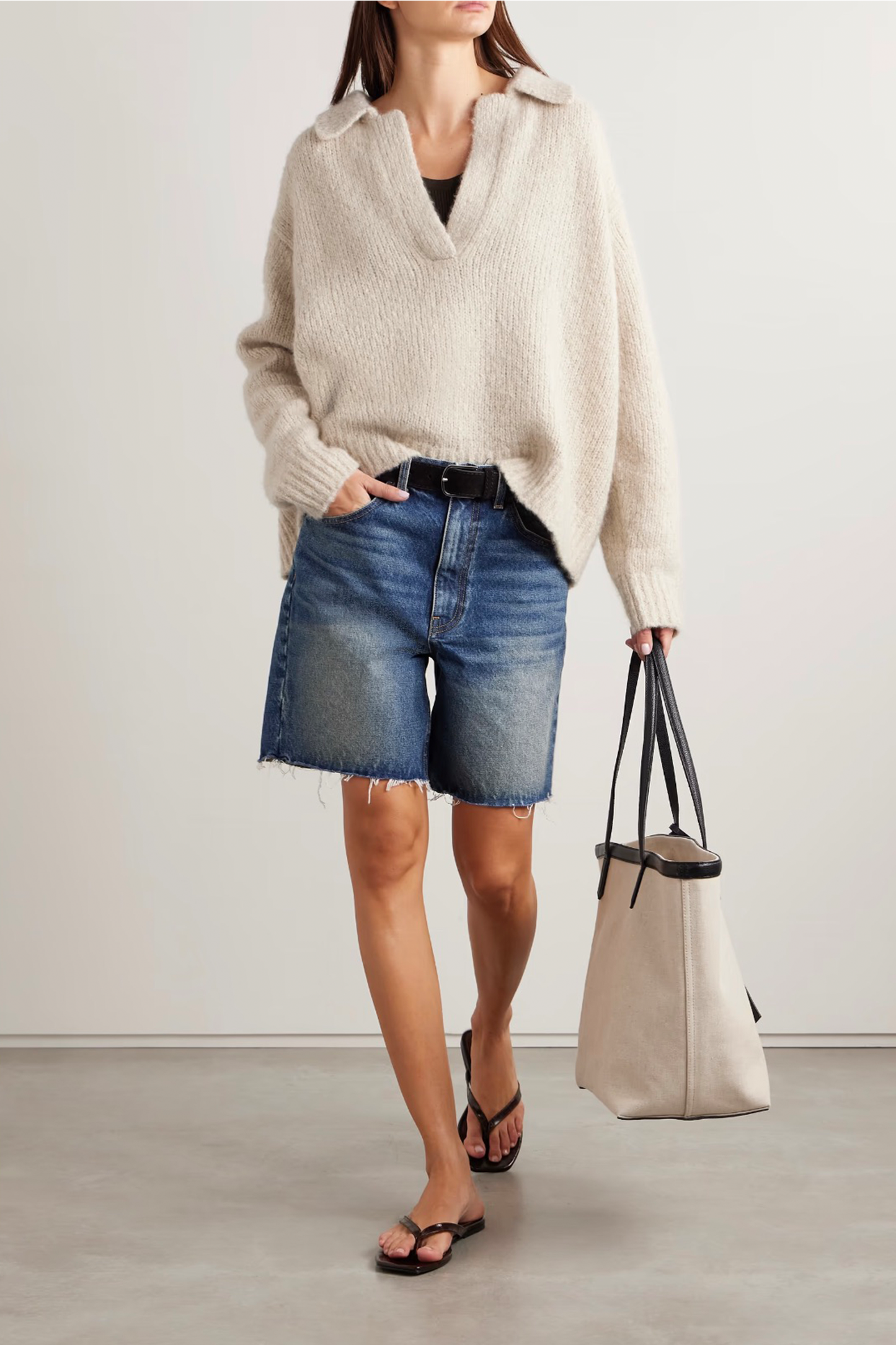 Callen Oversized Cashmere and Silk-Blend Sweater