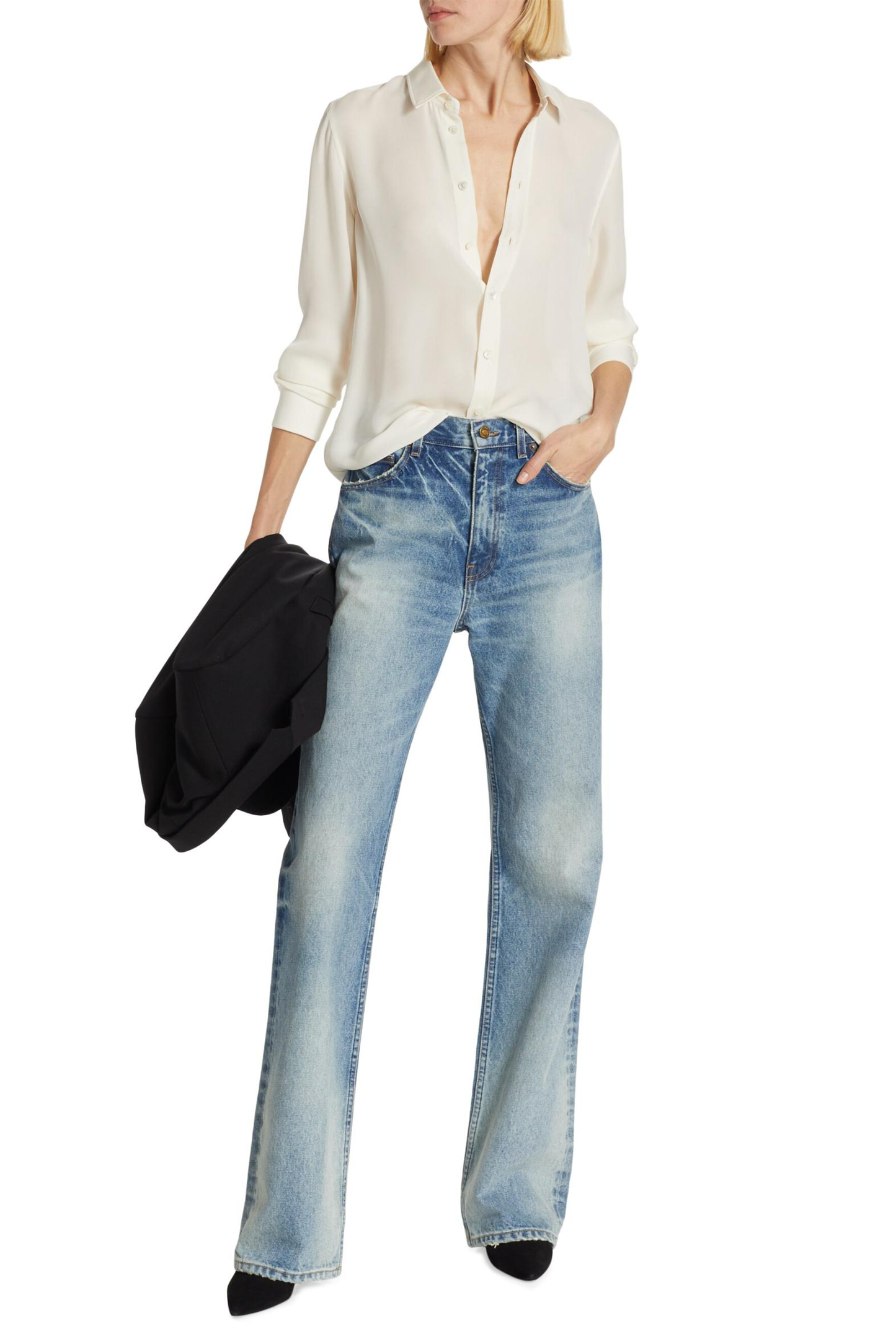 Mitchell Mid-Rise Straight Jeans